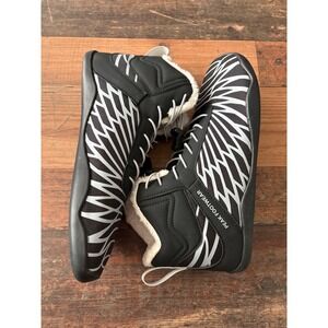 Peak Footwear Minimalist Barefoot Winter Boots Black Silver EU 41 US 8 M / 10 W